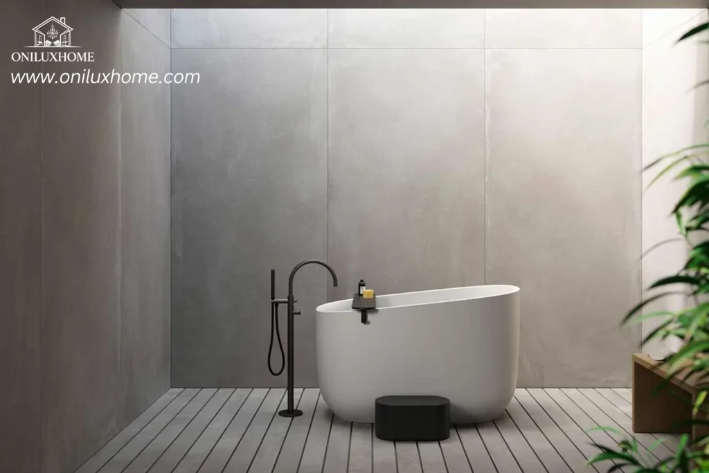 modern bathtub
