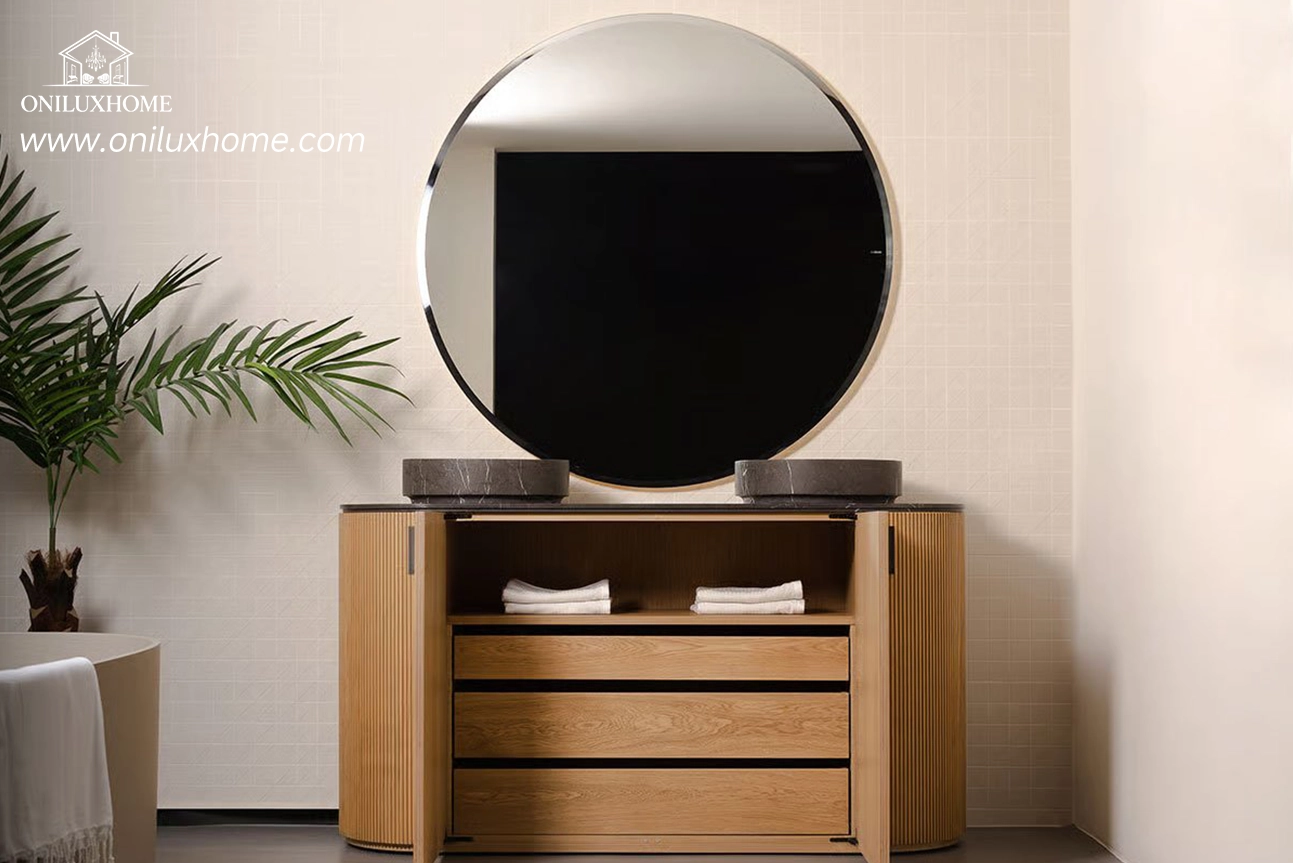 Modern Wood Bathroom Cabinet with Sink Vanity sink vanity cabinet