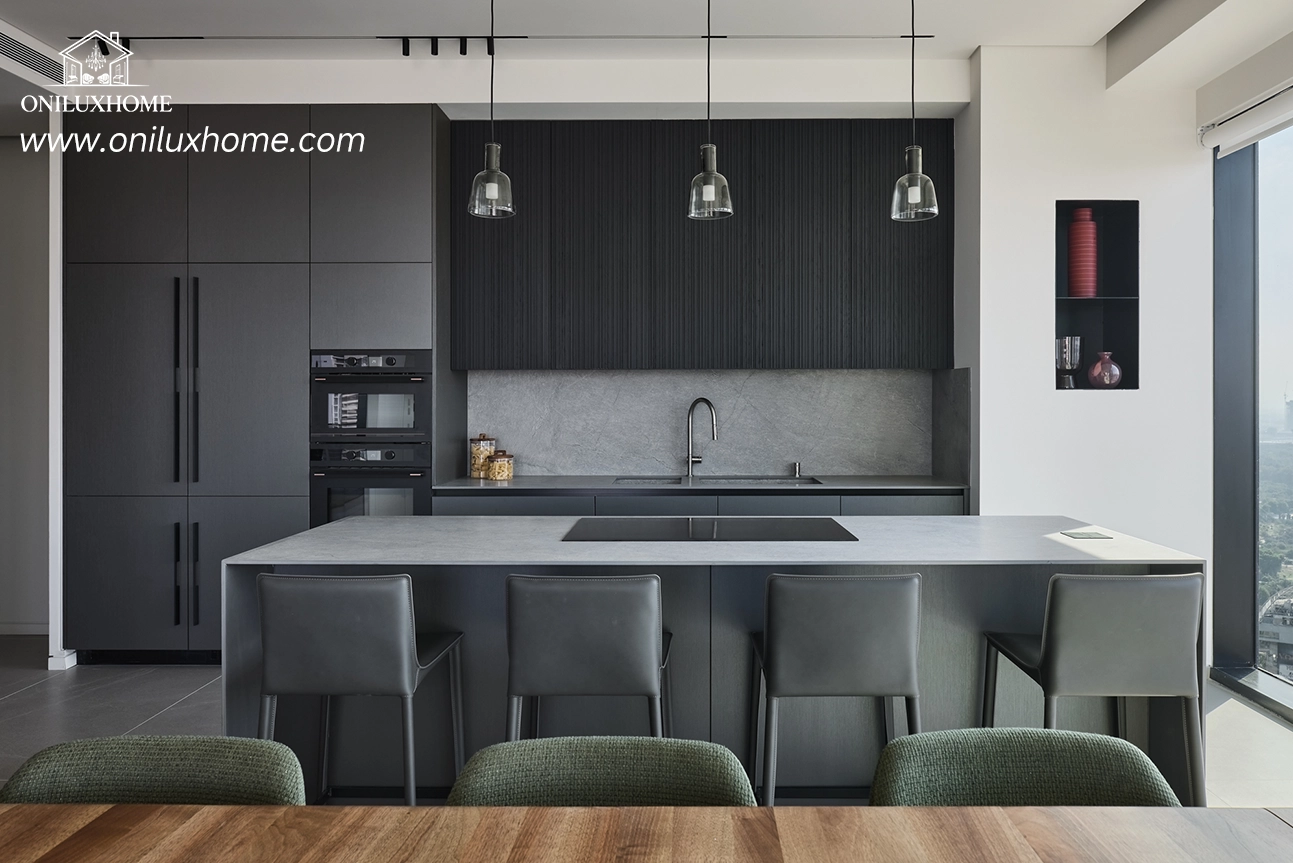 Modern Style Kitchen Cabinets – Gray Bespoke Island Kitchen wall kitchen cabinets