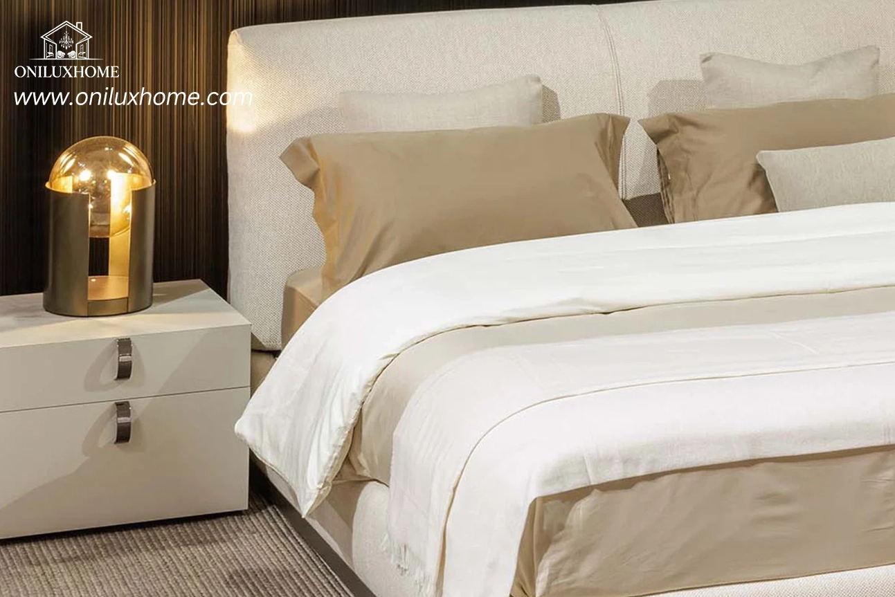 Modern Beds – Italian King Size Upholstered Bed contemporary bed frame