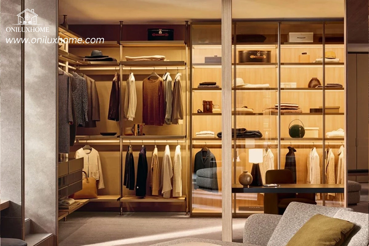 Open Cupboard Design – Luxury Open Wardrobe System clothing display racks