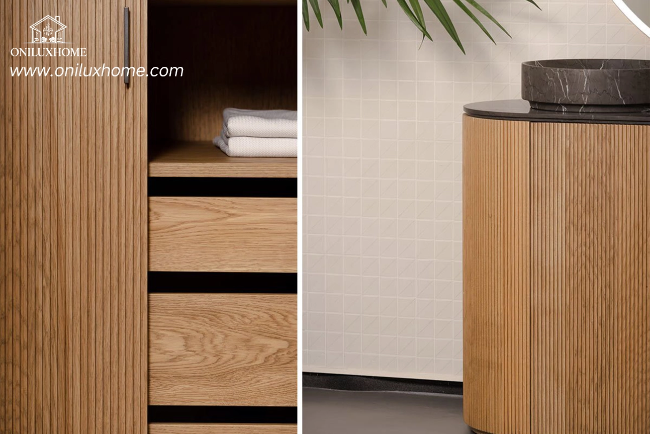 Modern Wood Bathroom Cabinet with Sink Vanity bathroom with cabinets