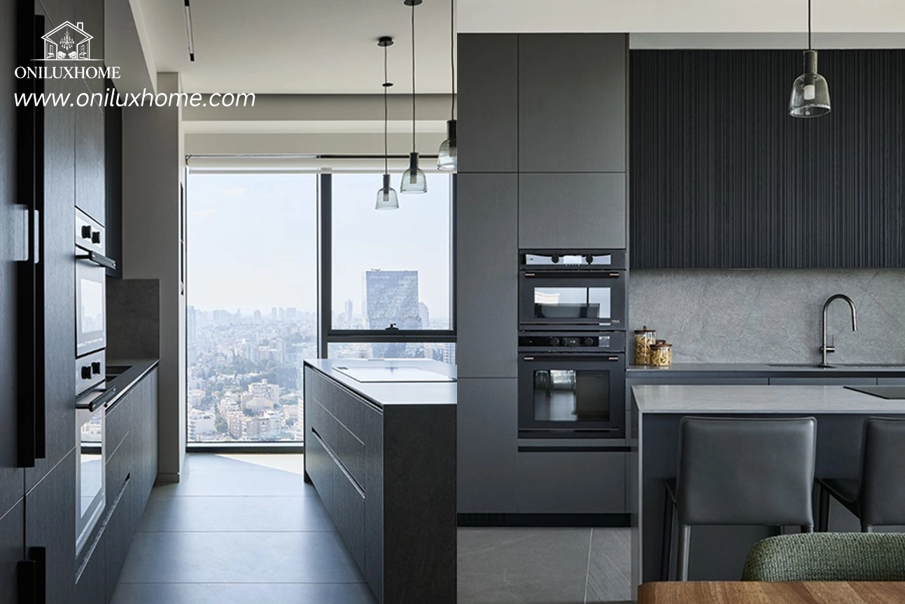 Modern Style Kitchen Cabinets – Gray Bespoke Island Kitchen kitchen ideas