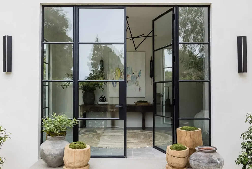 glass doors