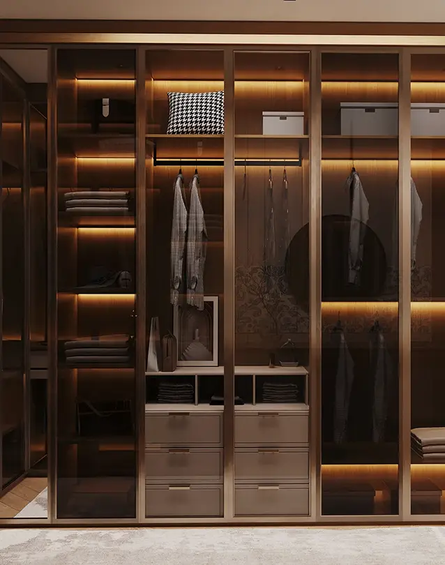 open wardrobe